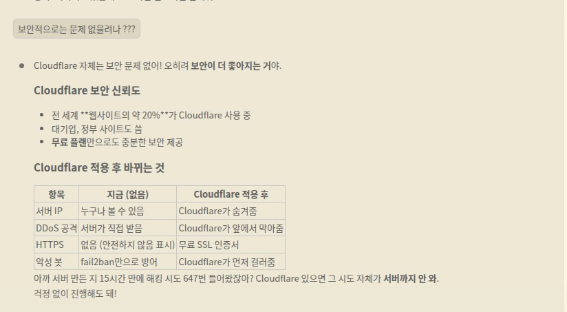 대박이가 설명하는 Cloudflare 보안 장점